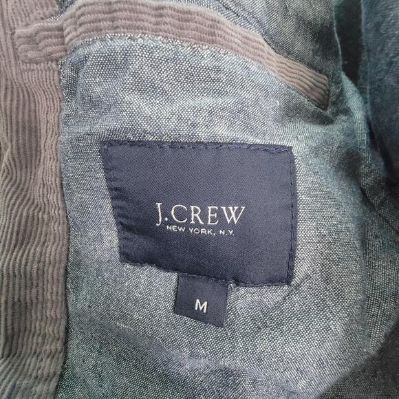 J. Crew Mens M Corduroy Blazer Sport Coat 100% Cotton Casual Jacket Gray - Picture 12 of 14